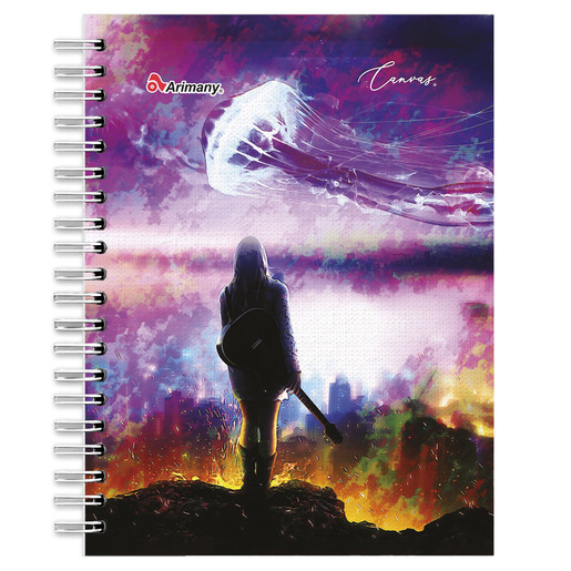 CUADERNO ESPIRAL ARIMANY CANVAS MULTIMATERIA 180H (PASTA DURA)