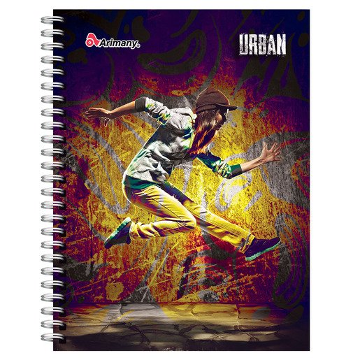 CUADERNO ESPIRAL ARIMANY URBAN MULTIMATERIA 180H (PASTA DURA)