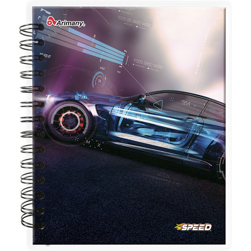 CUADERNO ESPIRAL ARIMANY FRANCES SPEED LINEAS 150H