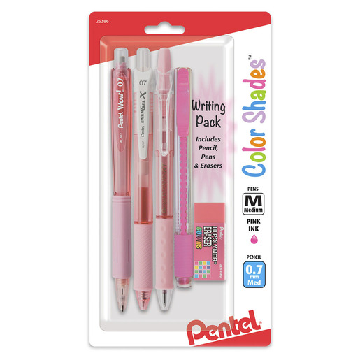 KIT ESCRITURA PENTEL ROSADO COLOR SHADES 5U