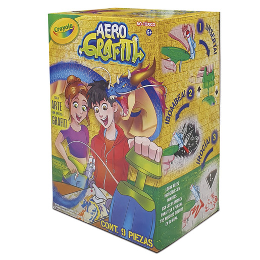 SET DE ACTIVIDADES AEROGRAFITI CRAYOLA