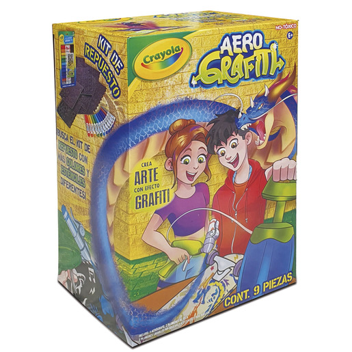 SET DE ACTIVIDADES AEROGRAFITI CRAYOLA