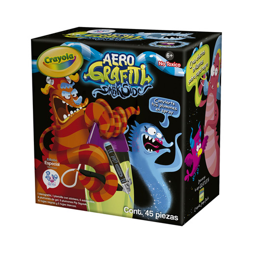 SET DE ACTIVIDADES AEROGRAFITI DARKSIDE CRAYOLA