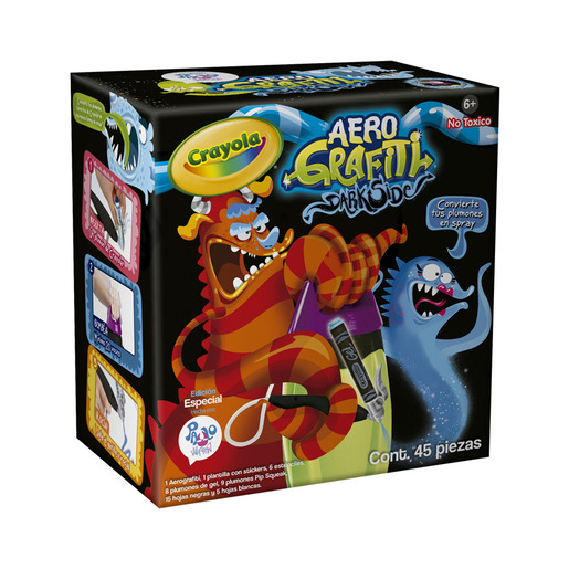 SET DE ACTIVIDADES AEROGRAFITI DARKSIDE CRAYOLA