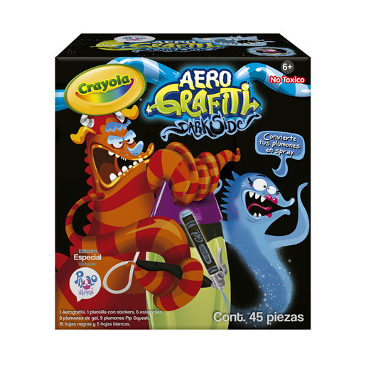 SET DE ACTIVIDADES AEROGRAFITI DARKSIDE CRAYOLA
