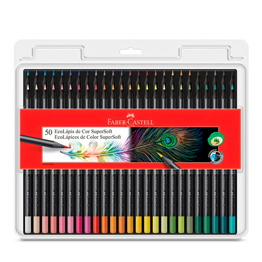 LAPICES DE COLORES FABER CASTELL SUPERSOFT 50U