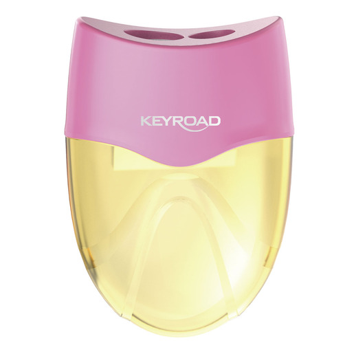SACAPUNTAS KEYROAD 2O CON DEPOSITO COLORES PASTEL