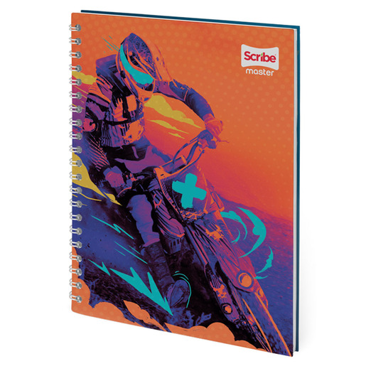 CUADERNO ESPIRAL RAYA SCRIBE (MASTER MASCULINO, 100HOJAS)