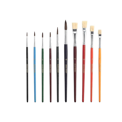 SET DE PINCELES JOHN SHEN 10U  (GROSOR PINCEL: 1,2,3,4,6,6,8,10,10,12)