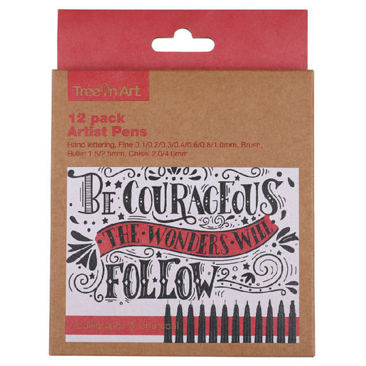 PLUMA DE ARTISTA 12U NEGRO (PERFECTO PARA ILUSTRACION Y LETTERING)  PUNTA VARIAS: 0.01/0.05/0.1/0.5/0.8/1.0/1.2/2.0/1.4/2.5/3.5/4.0 MM