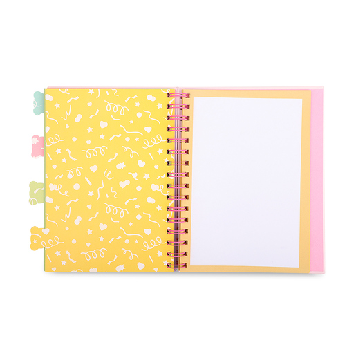 CUADERNO ESPIRAL GUMMY BEAR CON DIVISIONES  100H