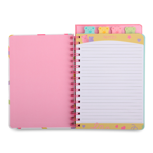 CUADERNO ESPIRAL GUMMY BEAR CON DIVISIONES  100H
