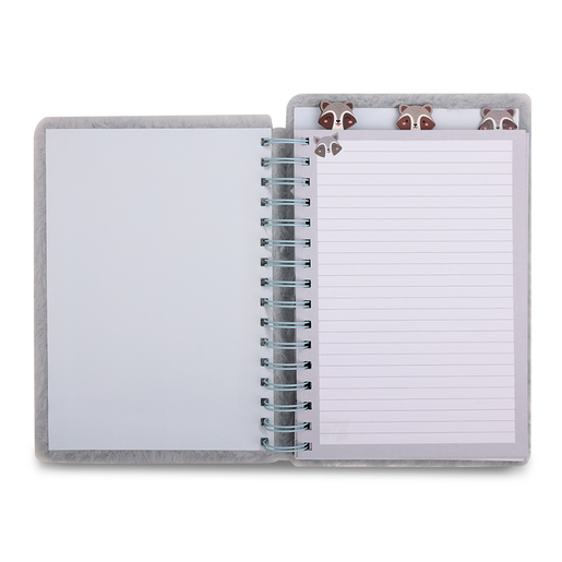 CUADERNO ESPIRAL MAPACHE 4 DIVISIONES