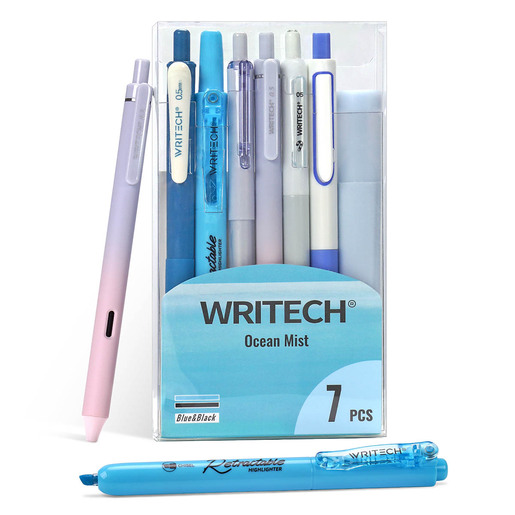 KIT WRITECH OCEAN MIST PARA JOURNALING COLOR AZUL 7U