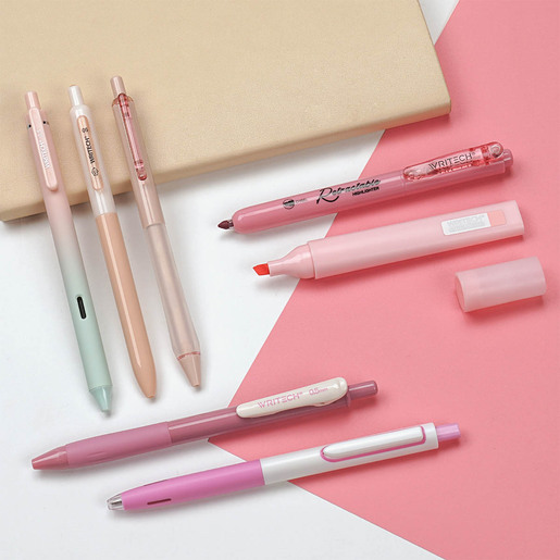 KIT WRITECH SAKURA FALL PARA JOURNALING COLOR ROSADO 7U
