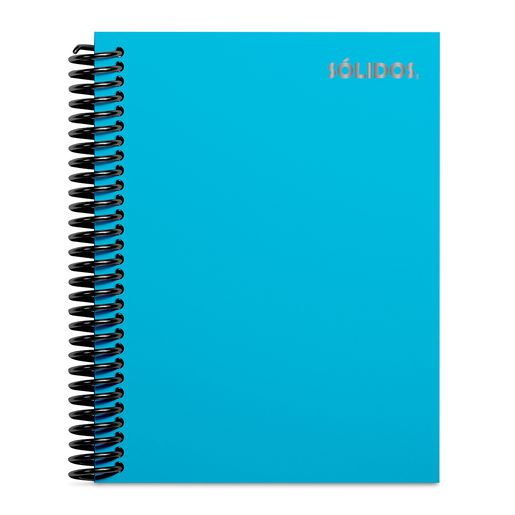 CUADERNO SOLIDO ESPIRAL 1/2 OFICIO PASTA DURA CIELO 100H LINEAS