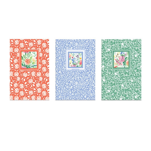 SET LIBRETAS MAKE NOTES 32H 3U COLECCION FLORES SILVESTRES