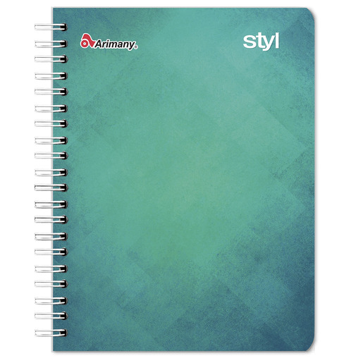 CUADERNO ESPIRAL ARIMANY STYL CUADRO 100H (PASTA SEMI DURA)