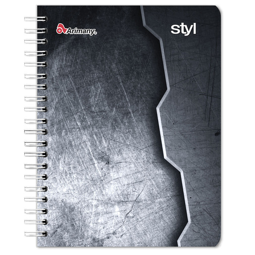 CUADERNO ESPIRAL ARIMANY STYL CUADRO 100H (PASTA SEMI DURA)