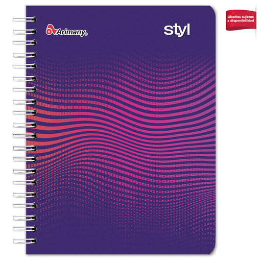 CUADERNO ESPIRAL ARIMANY STYL CUADRO 100H (PASTA SEMI DURA)
