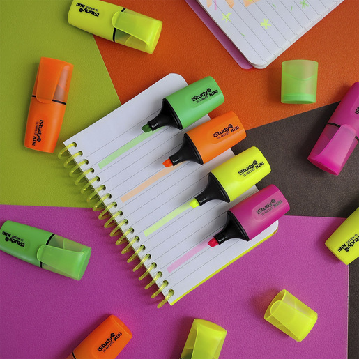 MINI MARCATEXTO ISTUDY NEON CON CLIP (FISHBOWL)