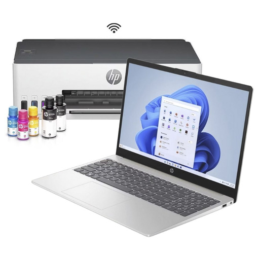 COMPUTADORA BUNDLE HP LAPTOP  + IMPRESORA SMART TANK 210
