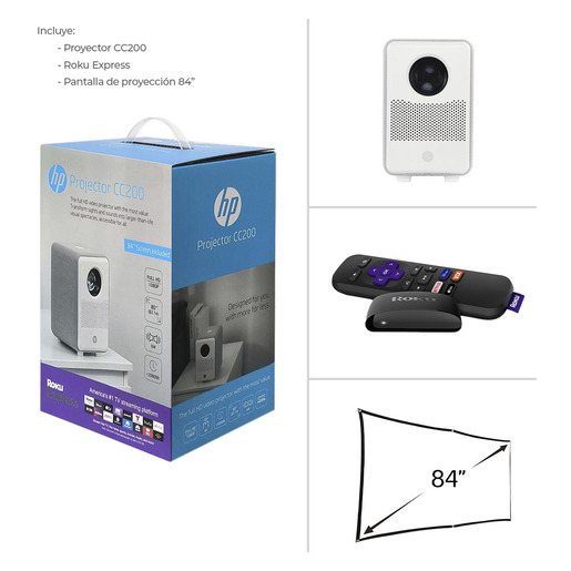 PROYECTOR HP CC200 CON ROKU