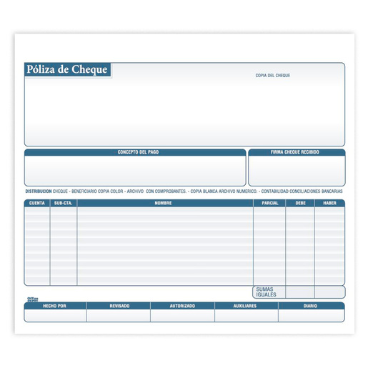 POLIZA DE CHEQUE 2PK