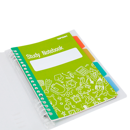 CUADERNO ESPIRAL LINEAS TOP TEAM B5 AMARILLO 80H