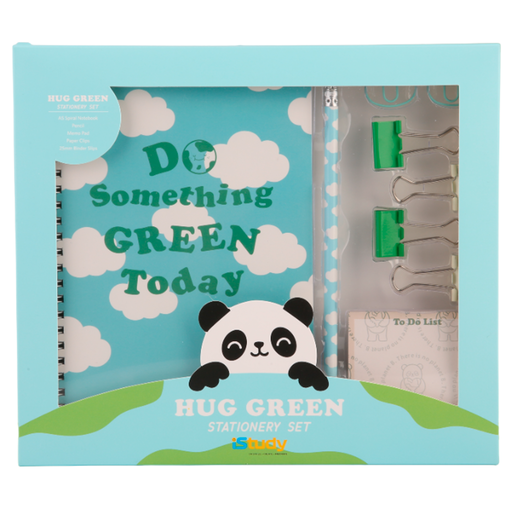 SET ESCOLAR ISTUDY PANDA (INLUYE: CUADERNO, -BOLIGRAFO, CLIPS, BLOCK DE NOTAS)