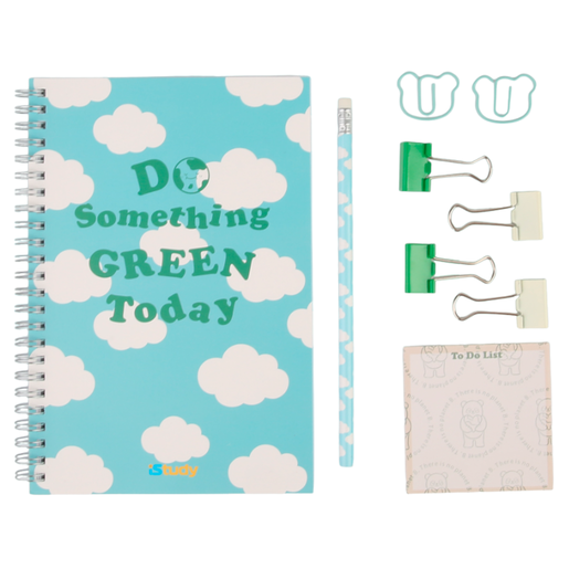 SET ESCOLAR ISTUDY PANDA (INLUYE: CUADERNO, -BOLIGRAFO, CLIPS, BLOCK DE NOTAS)