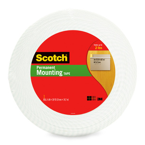 CINTA DE MONTAJE SCOTCH INTERIORES 1.27 CM X 33 M