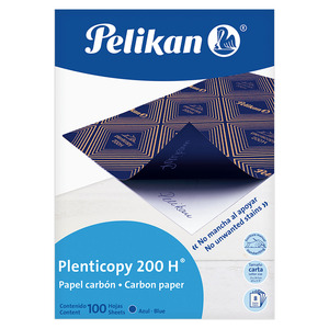 PAPEL CARBON AZUL CARTA 200H PELIKAN CJ/100