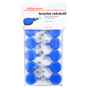 BROCHE RETRACTIL COLOR AZUL OD BROCHE RETRACTIL COLOR AZUL OD