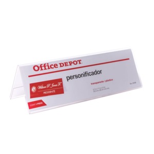 PERSONIFICADOR DE ACRILICO OFFICE DEPOT 3.75X11 PERSONIFICADOR DE ACRILICO OFFICE DEPOT 3.75X11